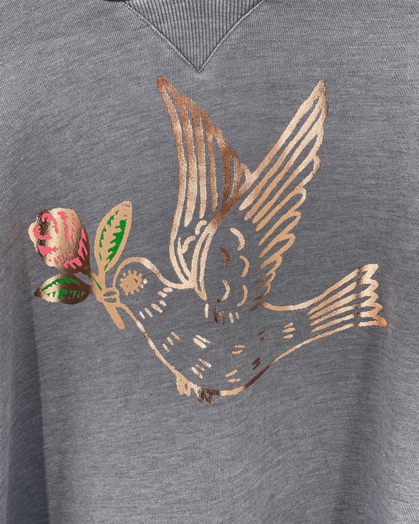 Peace & Love Bird Hooded Sweatshirts