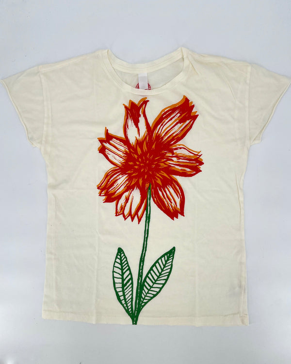 Full Bloom Vintage White Tee