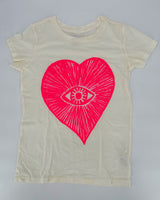 One Love Womens Pink "Heart" T-Shirts