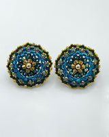 Miguel Ases Medium Button Earrings