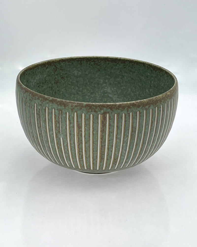 Terra Green Horsetails 6 1/4" XL Bowl