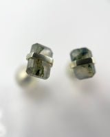 Melissa Joy Manning Bezel Wrapped Emerald Cut Stone Earrings