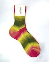 Variegated Cotton Ribbed Socks