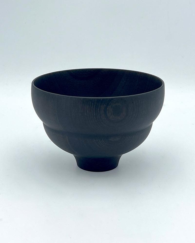 Tsumugi Wooden Bowl - Mokko Black