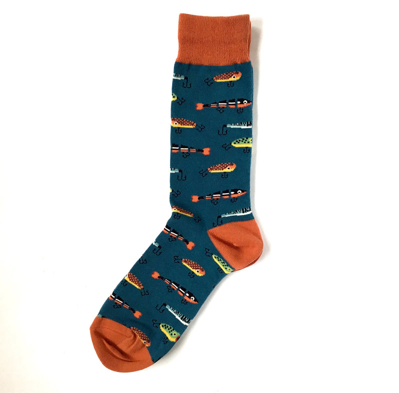 Men's "Just Fishin' Lure Socks