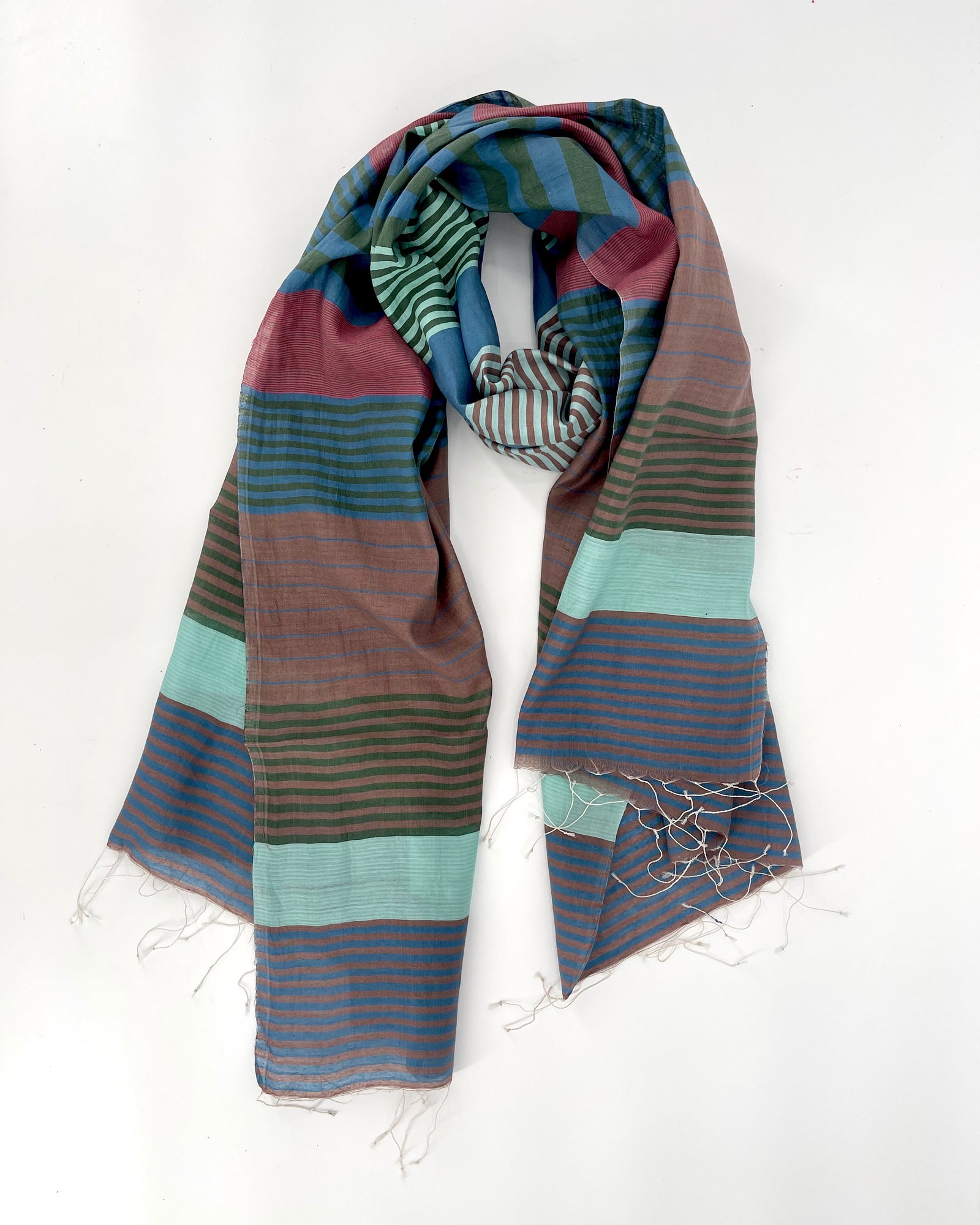Samita Cotton & Silk Stripe Scarves – MOTTO Harvard Square