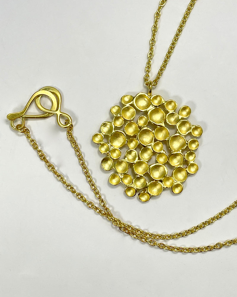 Large Champagne Pod Necklace