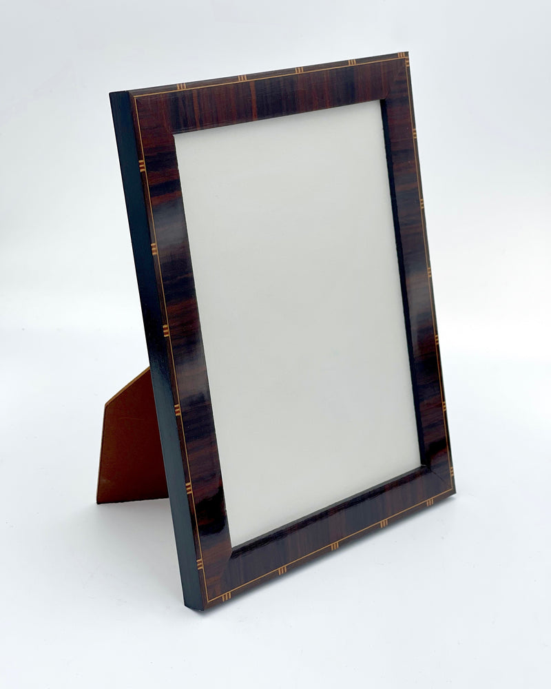 Dark Brown Inlaid Border Frame