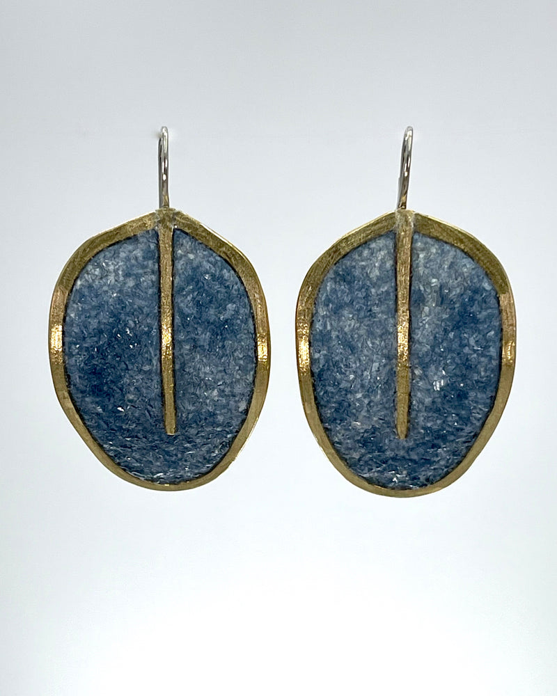 David Urso Large Leaf Earring on Wire
