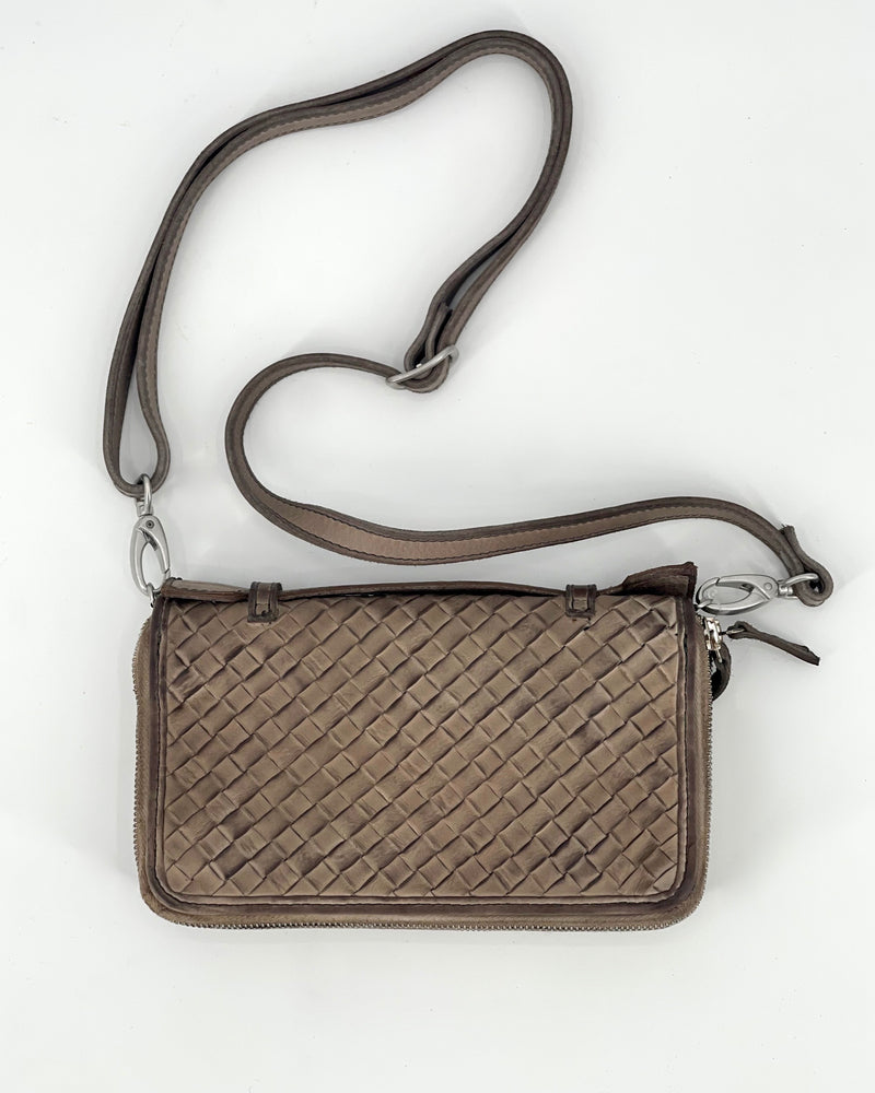 Woven Leather Bag / Wallet